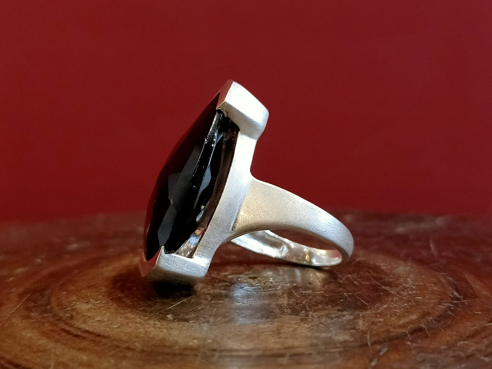 Bague argent et quartz fumé Bague argent et quartz fumé.