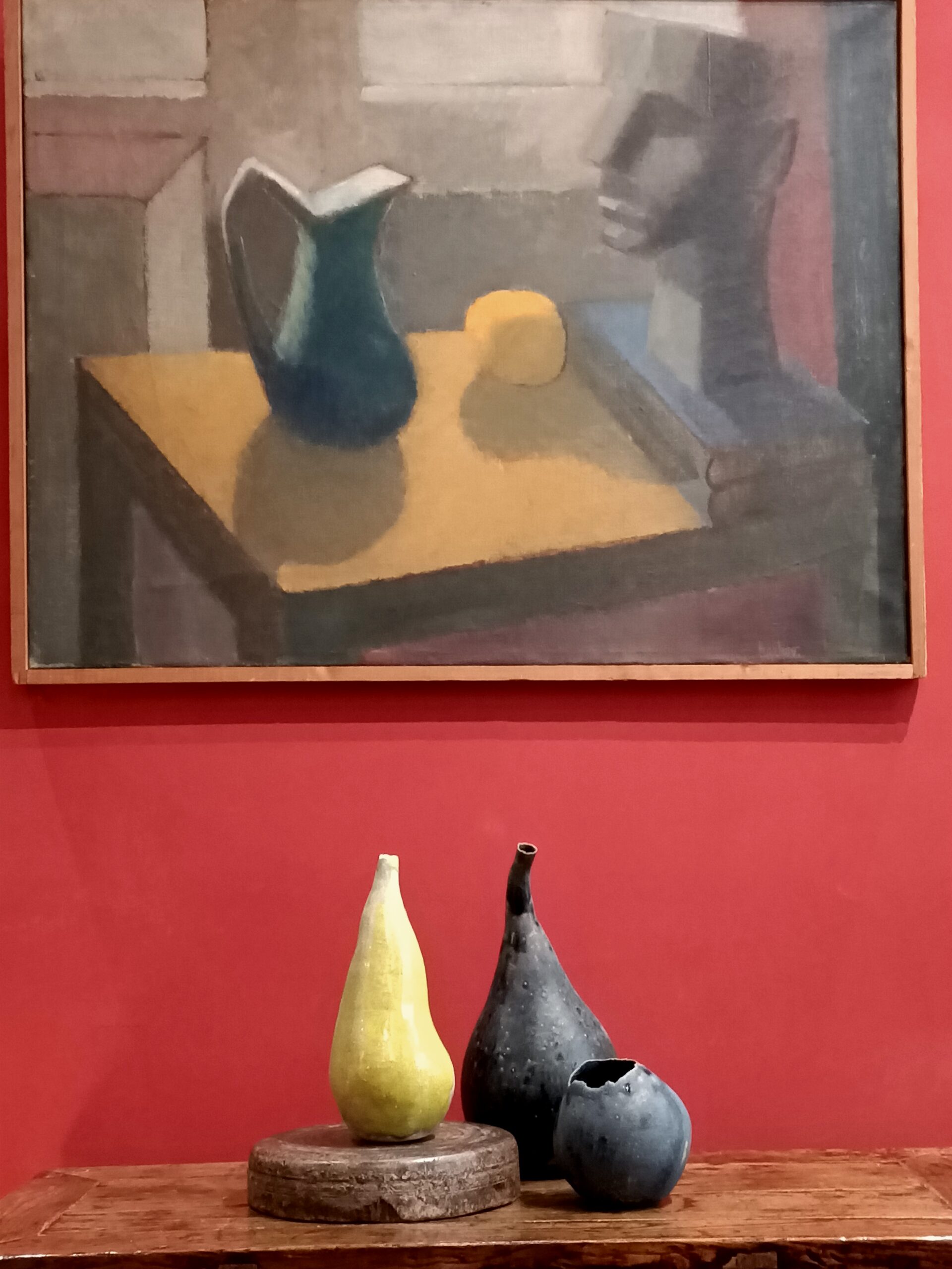 Enamelled stoneware vases by Nathalie Sonnet. enamelled stoneware vases