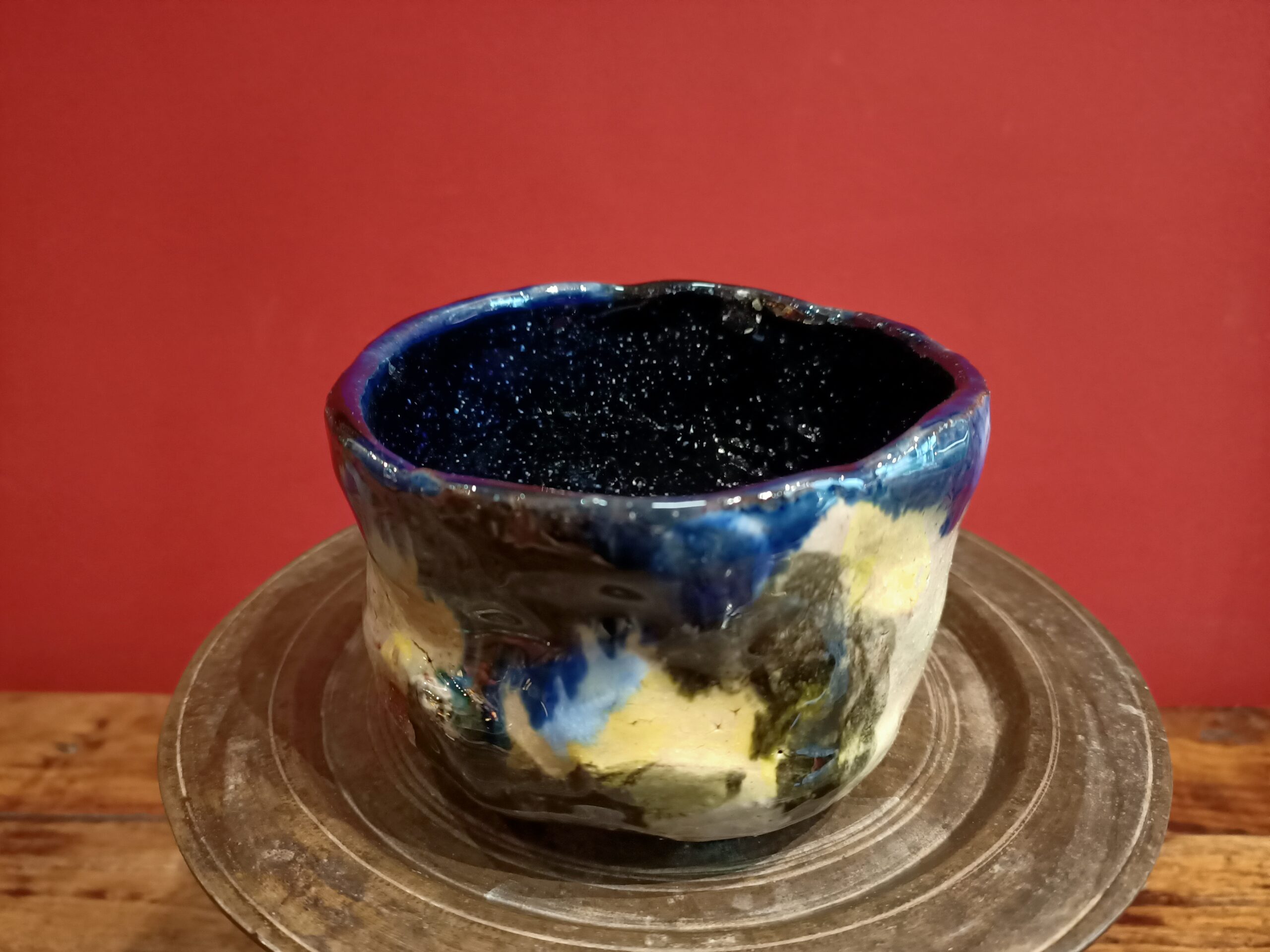Glazed earthenware bowl.