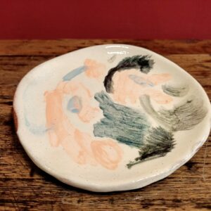 Small slipware plate.