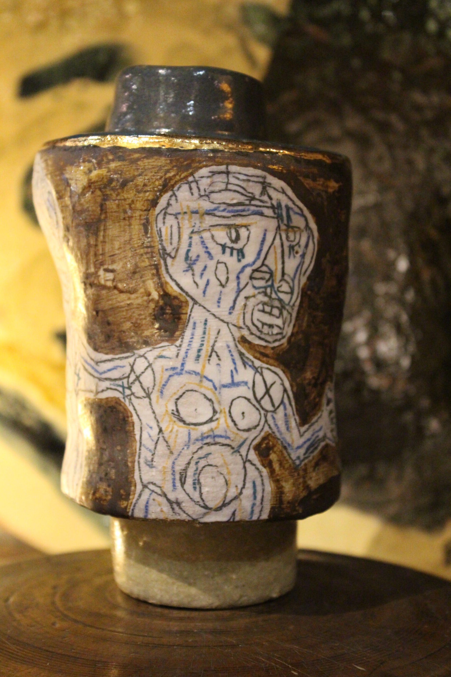 Stoneware pot "Dialogue" by Thibaut Renoulet Stoneware pot "Dialogue" by Thibaut Renoulet.