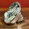 Seraphinite and silver ring.