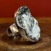 Seraphinite and silver ring.