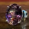 Ametrin and silver ring.