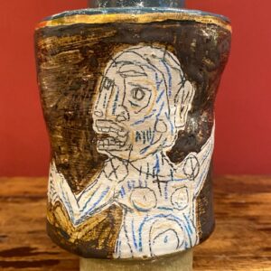 Stoneware pot "Dialogue" by Thibaut Renoulet