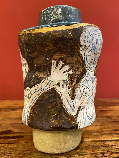 Stoneware pot "Dialogue" by Thibaut Renoulet Stoneware pot "Dialogue" by Thibaut Renoulet.