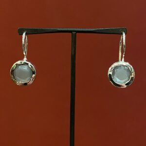 Boucles d'oreilles en argent et pierre de lune