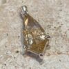 Sterling silver pendant with rutilated quartz.