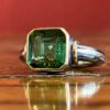 Bague argent, or et tourmaline