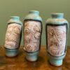 Stoneware vases with slip "Les Transfigurés" by Thibaut Renoulet