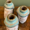 Stoneware vases with slip "Les Transfigurés" by Thibaut Renoulet