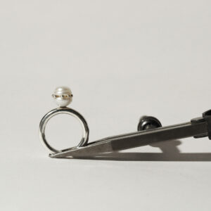 Sterling siver ring with pearl